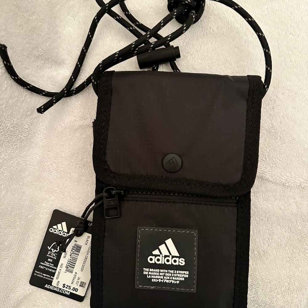 Adidas Black Belt Bag with Logo
